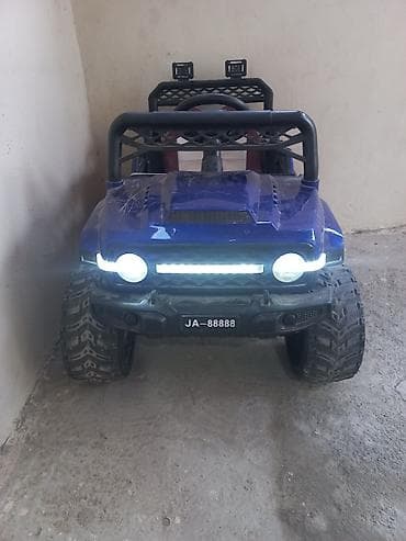 thomas oyuncaq paravoz dəsti: Uşaq üçün elektrikli off-road maşın - Rəng: göy/qara - Korpus: jeep — 2