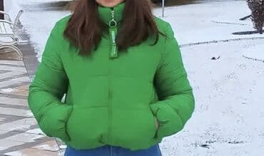 Yaşıl rəngli puffer/qalın yüngül kürkçülü gödəkçə - Parlaq yaşıl ton lalafo.az -da Yaşıl rəngli puffer/qalın yüngül kürkçülü gödəkçə - Parlaq yaşıl ton