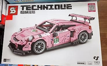 maqnit oyuncaqlar: Lego Konstruktor "Oyuncaq Maşın"🚗 Model: Porsche 911 GT3 Pink💕 🔹Ölkə — 3