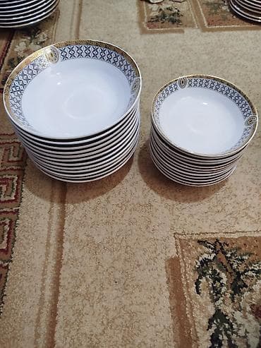 Qab-qacaq və mətbəx ləvazimatları: Nahar dəsti, rəng - Ağ, Farfor, 12 nəfərlik, Almaniya — 3