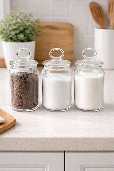 Paşabahçe saxlama qabları satılır. Tutumu: 860ml. Əldə yalnız — 1