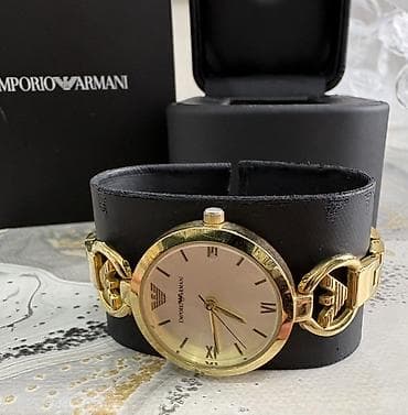 saat desti: İşlənmiş, Qol saatı, Emporio Armani, rəng - Qızılı — 5