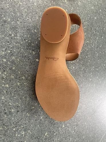 deri plas: Qadın üçün dəri sandal - Rəng: karamelli/qəhvəyi Yenidir çox — 5