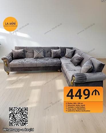 ev eşyalar: Künc divan, Açılan, Bazalı, Parça, Şəhərdaxili pulsuz çatdırılma — 1