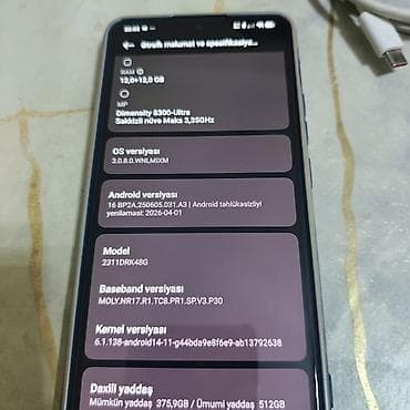 Poco X6 Pro 5G, 512 GB, rəng - Qara, Barmaq izi
