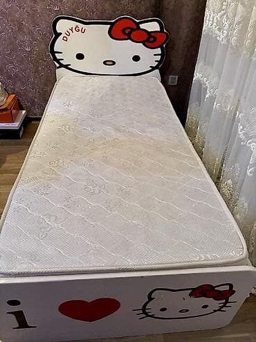 korpe carpayisi: Qız üçün, Çarpayı, Bazasız, Matras ilə, Siyirməsiz — 3