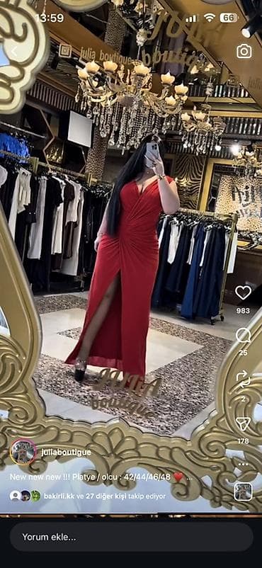 qirmizi don: Ziyafət donu, Maksi — 1