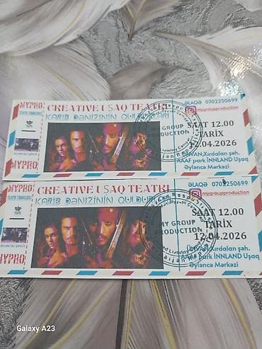 Məhsul: Teatr tamaşasına bilet Tədbir: “Creative Uşaq Teatri – Karib