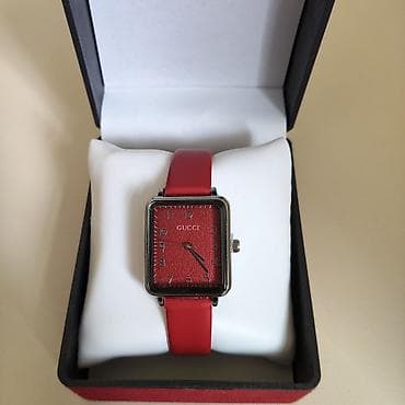 gizil saat: Qol saatı, Gucci, rəng - Qırmızı — 6