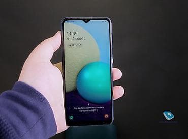 bakcell modem satilir: Samsung Galaxy A02, 32 GB, rəng - Qara, Sensor, İki sim kartlı — 1
