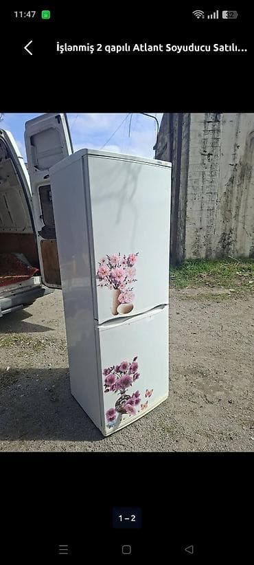 İşlənmiş 2 qapılı Stinol Soyuducu Satılır, rəng - Ağ
