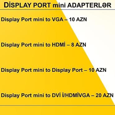 komputer setup: DisplayPort mini Adapterlər/Konverterlər (Çeviricilər) ⭐Display Port — 2