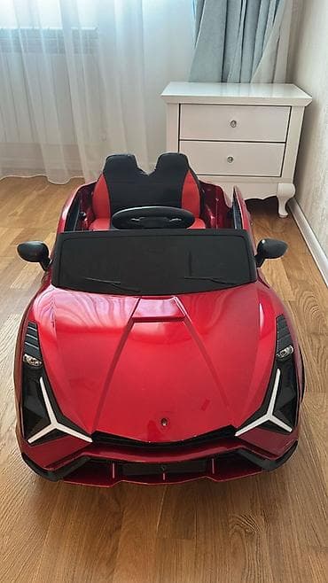 Детские электрокары: Uşaqlar üçün elektrikli minik avtomobili – sport kupe dizaynı, qırmızı — 3