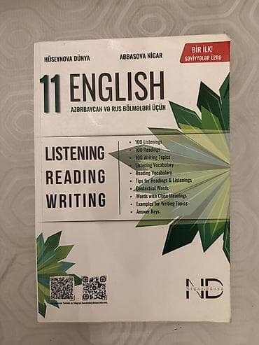 İdman və hobbi: 2025-ci ilin İngilis dili üzrə kitab satılır. Həm az həm rus bölmələrə — 1