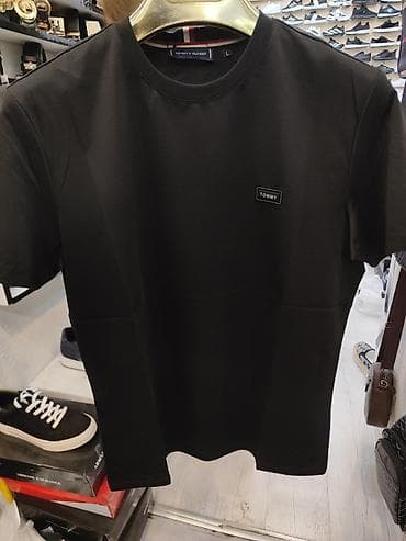 Футболки: Мужская футболка, Tommy Hilfiger, L, цвет - Черный — 3