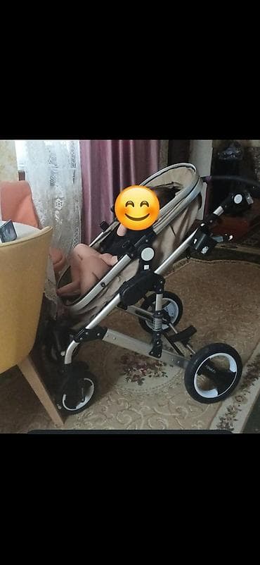 araba: Uşaq arabası – transformasiya olunan model - Rəng: bej/şampan toni — 1