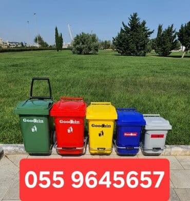 Biznes üçün program təminatı: Məişət Tullantı qutuları. 20 lt den 1100 lt qeder movcuddur. Plastik — 6
