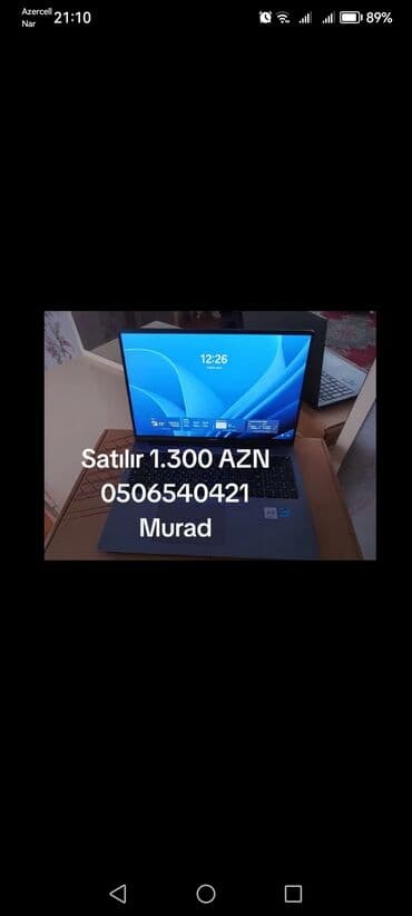 Настольные ПК и рабочие станции: HUAWEI noutbuk - Model: Huawei (MateBook seriyası görünüşlü, mavi-kül — 1