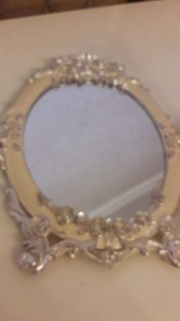 ayaqlı güzgü: Güzgü Masaüstü, Dairə, Dekorativ, Şamdanla — 4