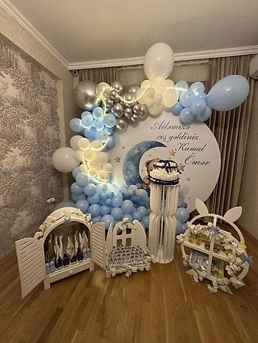 “Xoş gəldin, körpə” məkan bəzədilməsi və fotosona uyğun dekor paketi