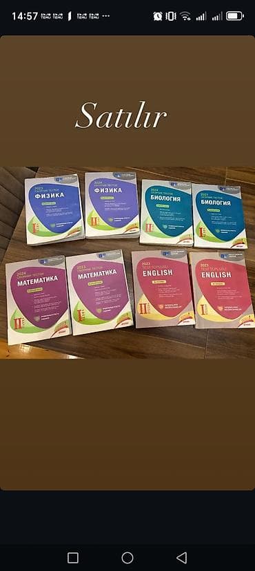 almanca kitablar: Abituriyentlər üçün test topluları dəsti - Fənlər: Fizika (2 kitab) — 1