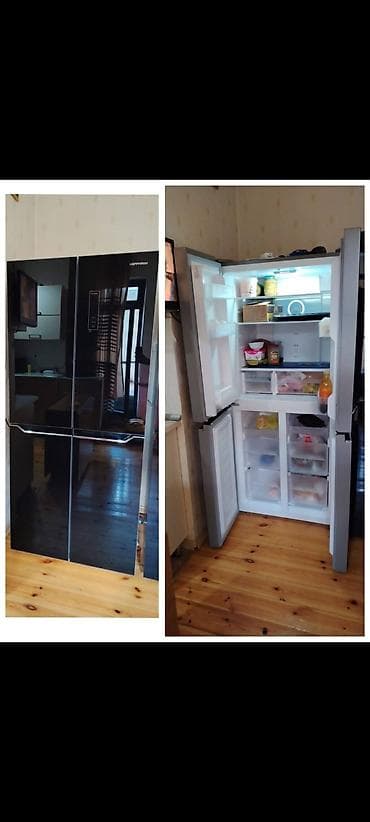 Yeni 4 qapılı Hoffman Soyuducu Satılır, rəng - Qara