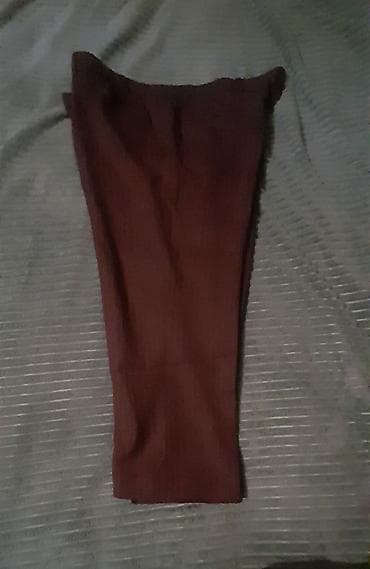 Digər kişi geyimləri: Kişi üçün klassik şalvar - Rəng: tünd qəhvəyi (bordoya çalan ton) - — 2