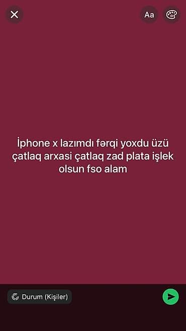 ayfon 7 s: IPhone X, Qırıq — 1