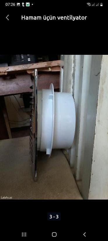 ventilyator satilir: Hamam otağı üçün hava çəkən ventilyator yaxşı vəziyyətdə satılır — 3