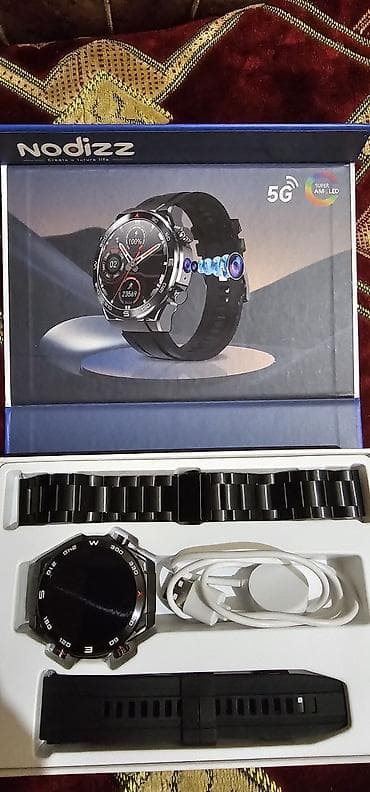 Yeni, Smart saat, Sensor ekran, rəng - Qara — 1