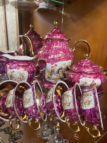 qedim: Çay dəsti, rəng - Çəhrayı — 3