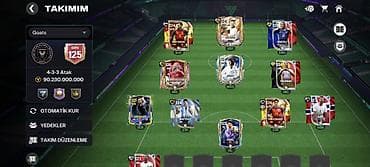 oyun alanı: FIFA Mobile oyun hesabı – GEN 125 komanda - Komanda ümumi gücü: GEN — 3