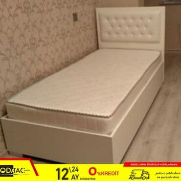 Çarpayılar: Yeni, Təknəfərlik çarpayı, Bazalı, Matras ilə, Siyirməsiz, Azərbaycan — 1