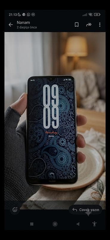 xiaomi tv stick: Redmi Note 8T, 64 GB, rəng - Boz, Barmaq izi — 2