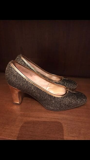 Tuflilər, Ölçü: 38.5, rəng - Qızılı, İşlənmiş