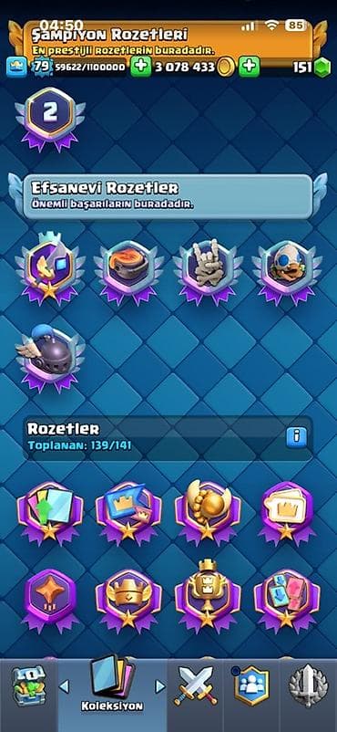 Kişi ayaqqabıları: Clash Royale hesabı – CARVİZ Klanda satılır - Kral səviyyəsi: 79 - — 9