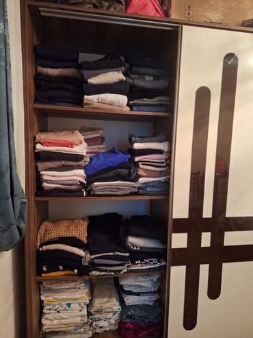 Шкафы: Б/у, Купе, 2 двери Прямой шкаф, Шифоньер — 1