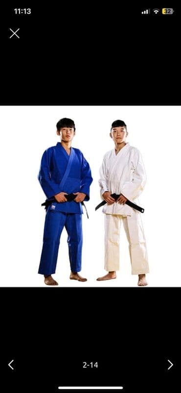 детский купальники для гимнастики: Judo geyim dəsti – mavi və ağ rənglərdə Məhsul haqqında: - Klassik — 2