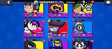 PS5 (Sony PlayStation 5): Brawl Stars hesabı – yüksək səviyyəli və tam dolu - Kupa: 65 157+ - — 8