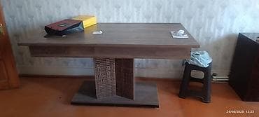 qonaq: Qonaq masası, İşlənmiş, Açılan, MDF, Kvadrat masa — 2