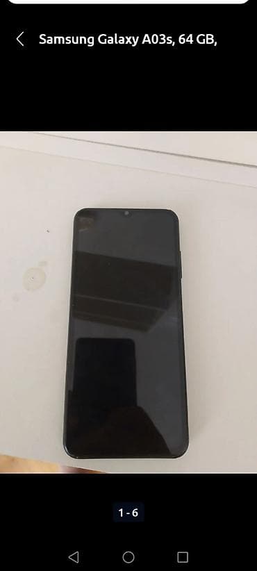 samsung c: Samsung Galaxy A03s, 64 GB, rəng - Qara, İki sim kartlı — 1