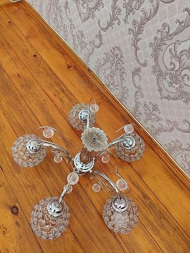 it sekilleri: Çılçıraq, 5 lampa, Metal — 4
