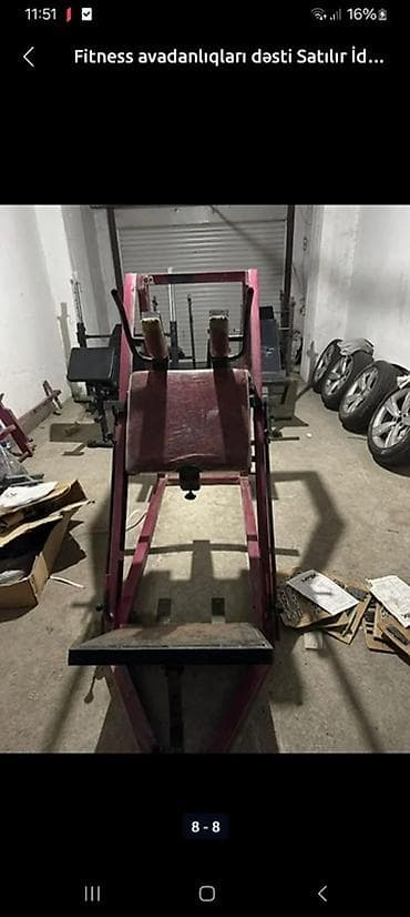 Tənzimlənən skamya və ştanq dayağı dəsti - Ev və kiçik zal məşqləri — 6