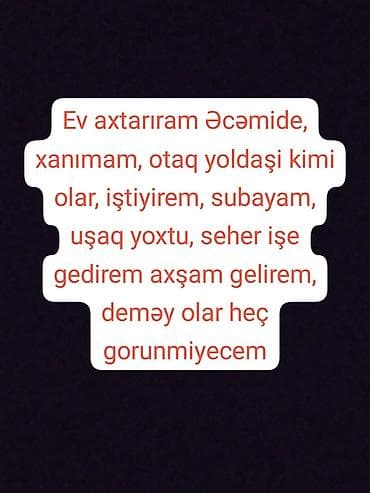Mənzil kirayələyirəm