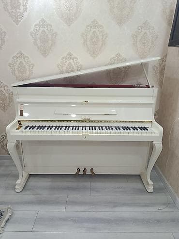 Музыкальные инструменты: Weinbach upright pianino – ağ parlaq korpus, klassik dizayn — 1