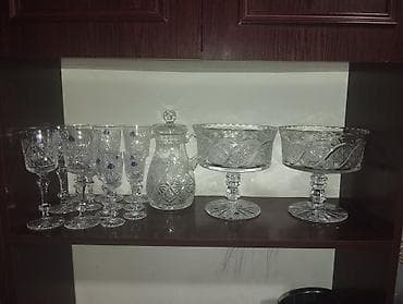 bayram: Kənafi kristal servis dəsti - Material: qalın, şəffaf kənafi kristal — 2