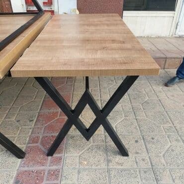 бу мебель в баку: Новый, Квадратный стол, 1 стул, Нераскладной, Дерево, Азербайджан — 1