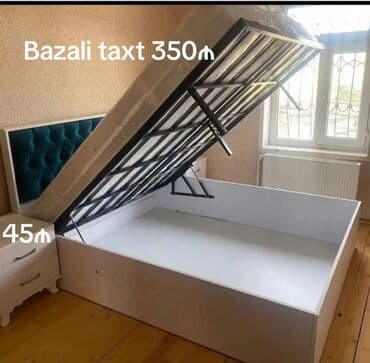 taxt dəsti 50 m: Yeni, İkinəfərlik çarpayı, Bazalı, Matras ilə, Siyirməsiz, Azərbaycan — 1