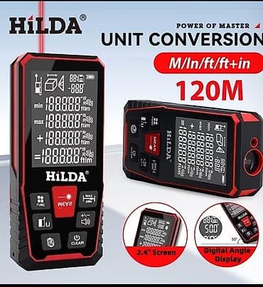 HILDA lazer məsafəölçən – 120 m - Ölçü diapazonu: 120 metrə qədər -