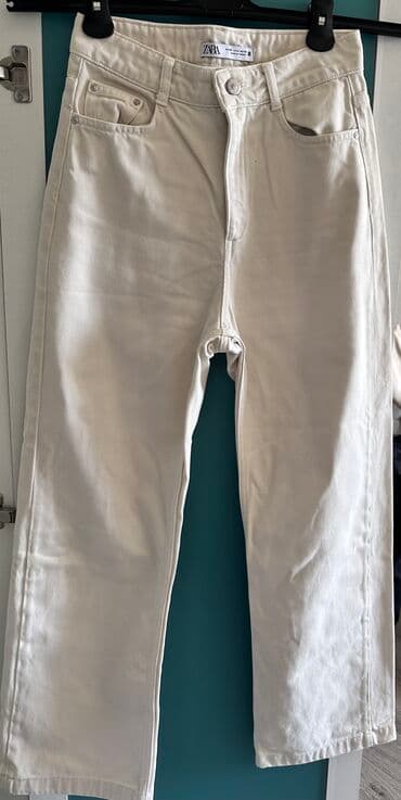 şalvar modelleri 2022: Şalvar, Zara, S, rəng - Bej — 2